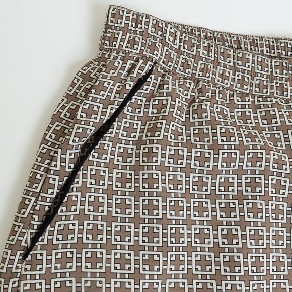 ✨ Abercrombie Fitch Satin Wide Leg Trousers Pull On Pant Brown Beige - Picture 9 of 15